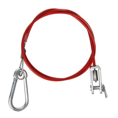 PROPLUS Breakaway cable for overrun brake, 100cm with clevis