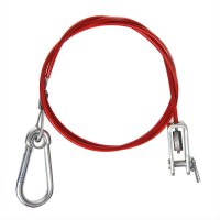 PROPLUS Breakaway cable for overrun brake, 100cm with clevis