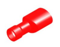 Cable lug red female Isol 4,8mm (5pcs)