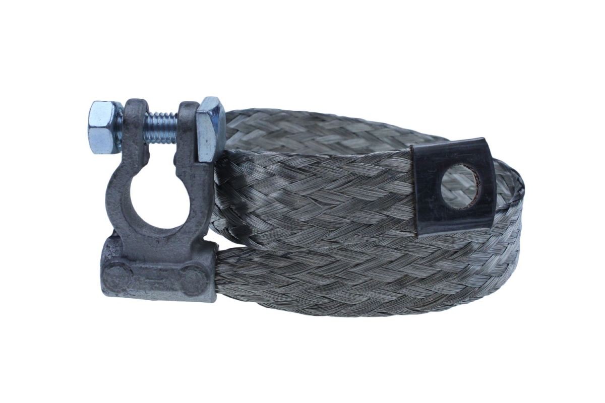 Massastrip Koper Tin 25cm M10 Met Klem (1st)