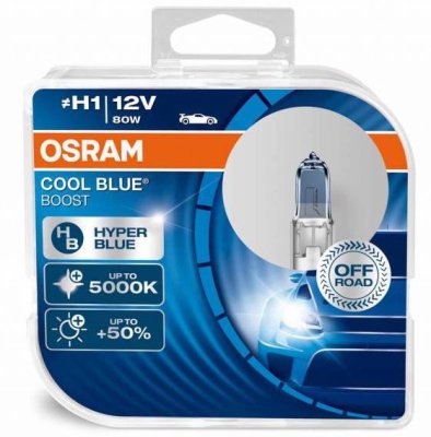 OSRAM H1 Autolampenset Cool Blue Boost 12v 80w + 50%