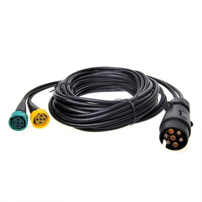 PROPLUS Kabelset 5m Met Stekker 7-polig En 2x Connector 5-polig