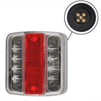 PROPLUS Feu Arrière 4 Fonctions En Led, 98x105mm, Avec Connexion 5 Broches