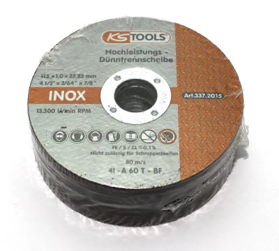 KS-TOOLS Cut-off wheels 115x1,0x22,22mm (25pcs)