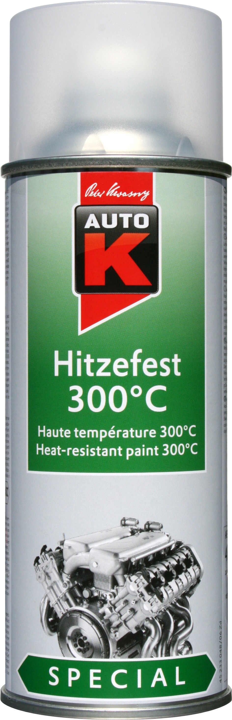 AUTO-K Hittebestendige Blanke Lak 300°c, Spuitbus 400ml