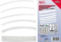 BGS TECHNIC Assortiment De Gaines Thermorétractables Transparentes, 150 Pièces