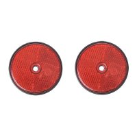 PROPLUS Reflector Red Screwable, Ø60mm, 2 Pieces