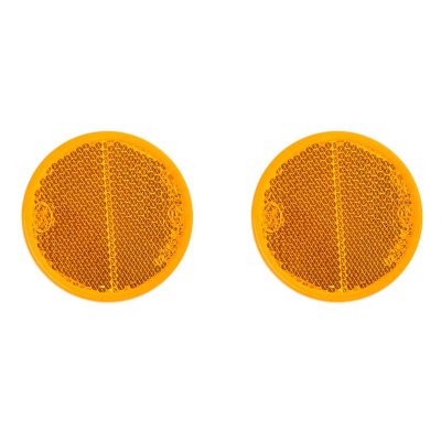 PROPLUS Reflector Oranje Zelfklevend, Ø60mm, 2 Stuks