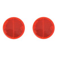 PROPLUS Réflecteur Rouge Adhésif, Ø60mm, 2 Pièces