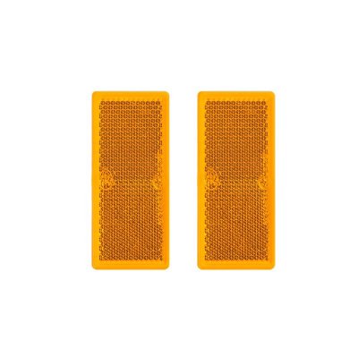 PROPLUS Reflector Orange Self-adhesive, 82x36mm, 2 Pieces