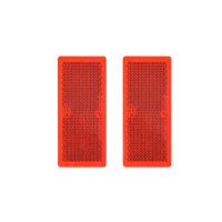 PROPLUS Reflector Red Self-adhesive, 82x36mm, 2 Pieces