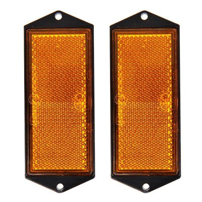 PROPLUS Reflector Orange Screwable, 104x40mm, 2 Pieces