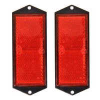 PROPLUS Reflector Red Screwable, 104x40mm, 2 Pieces