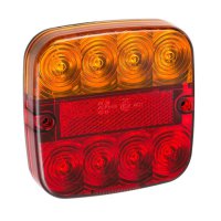 PROPLUS Feu Arrière Avec 5 Fonctions En Led, 12v, 107x107mm