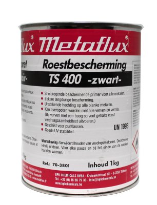 METAFLUX Ts400 Roest Bescherming Zwart, Blik 1kg