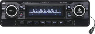 CALIBER Car Radio Retro Look Black With Bluetooth - Usb - Aux