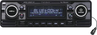 CALIBER Autoradio Retro Look Black Met Bluetooth - Usb - Aux 