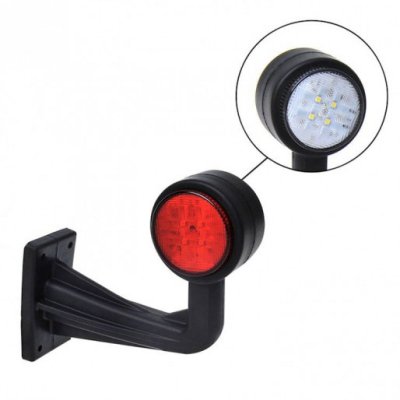 PROPLUS Feu De Position Avant Angulaire In Led Rouge/blanc, 160mm