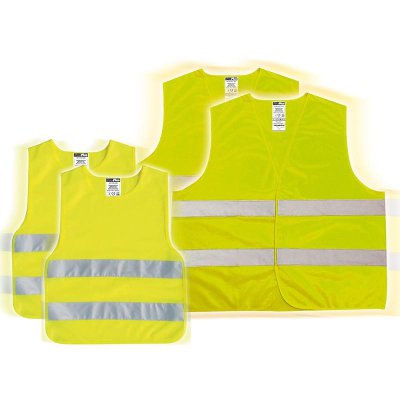 PROPLUS Fluorescent Safety Vests Family Pack (4 Pieces)