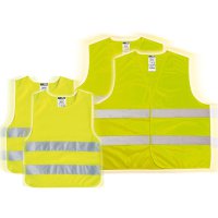 PROPLUS Fluorescent Safety Vests Family Pack (4 Pieces)