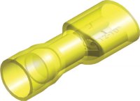 Thermoseal Nylon Cable Terminal Female Yellow, 6.3mm (5pcs)