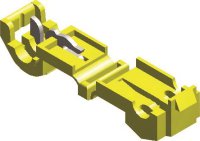 Nylon Click-in Connector Yellow (5pcs)