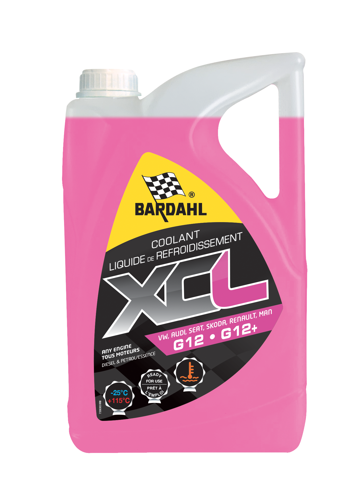 BARDAHL Xcl Koelvloeistof G12/g12+ -25°c, 5l