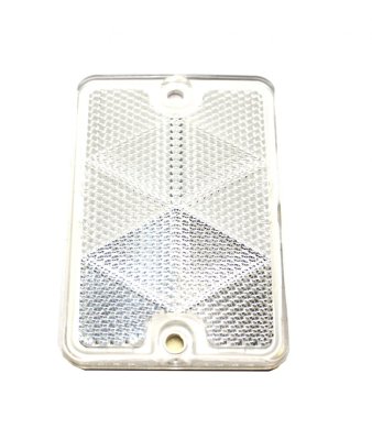 AEB Reflector Rectangular White, Self-Adhesive And Screwable (92x62mm)