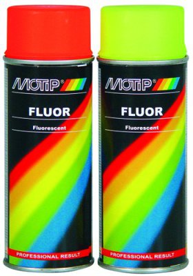 MOTIP FLUORESCERENDE LAK ROOD / ORANJE 400ML (1ST)