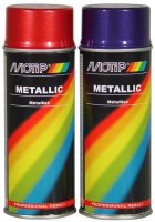 MOTIP PEINTURE MÉTALLISÉE ROUGE 400ML (1PC)