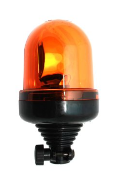 Feu Clignotant AEB Orange Avec Fixation De Tube 12v