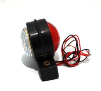 AEB Side marker Led,crystal/red,12/24v, 97x78x49mm