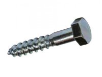 WOOD SCREW ELECTROLITIC ZINC PLATED M10X100 (100PCS)