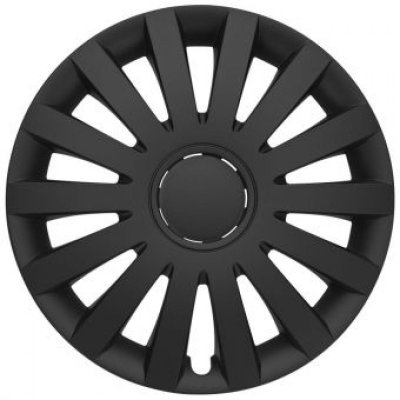 ALBRECHT Wheel hubcap set Ml 14" Wind Matt Black