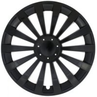 ALBRECHT Wheel hubcap set Cl 14" Meridian Black Eco