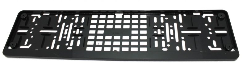CARACC Nummerplaathouder Voor Auto Met Zwarte Onderrand, Plastic
