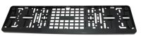 CARACC license plate holder for car with black bottom edge, Plastic