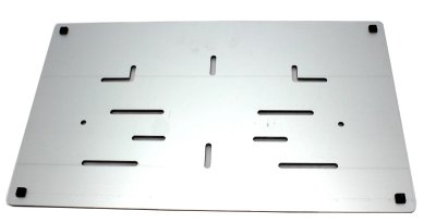 CARACC license plate holder for 4x4 vehicles, invisible, Alu