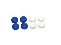 Nylon Nummerplaatkapjes (4 Blauw+ 4 Wit)