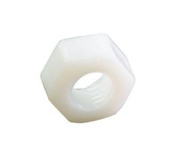 LICENCE PLATE NUT PLASTIC WHITE M6 (100PCS)