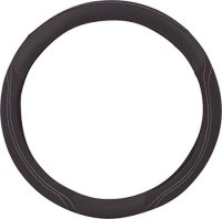 HR GERMANY Steering wheel cover, Black Leather, Ø38cm