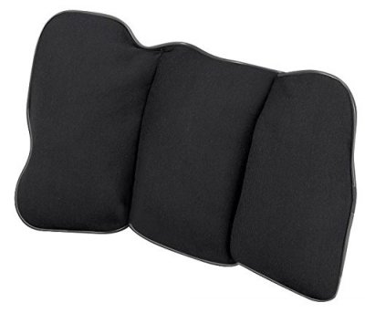 WALSER Back Cushion With Mounting Clip, Black, 22x35cm