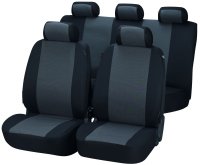 WALSER Car Seat Cushion Set Complete, Pineto, Black/Grey