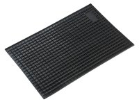 WALSER Mat, Rubber, Rectangular, Black, 430x300mm